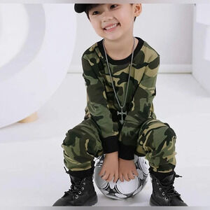 Sz (140) 9-10 yrs Mud Kingdom Camo Boys Jogger Sets Long Sleeve Casual cotton Nw